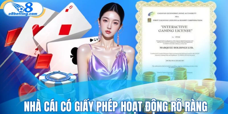 Nền tảng đã có giấy phép hoạt động rõ ràng